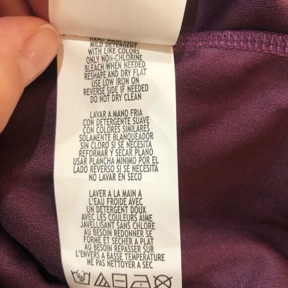 MARINA Sequin Lace Stretch Cocktail Dress Mini Vneck Purple Size 6 - Picture 7 of 7